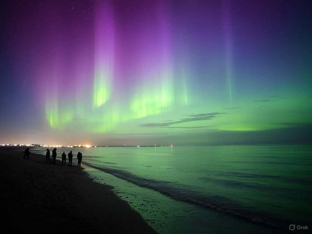 Frequency of Northern Lights in Germany Over the Past Year