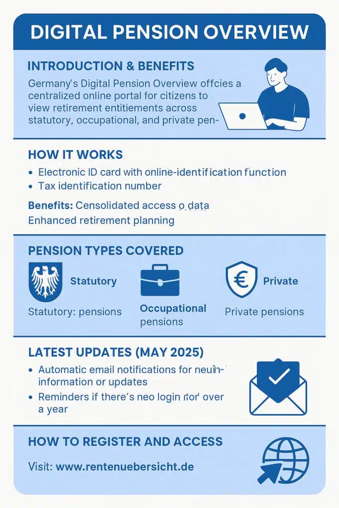 Exploring the Digital Pension Overview infographic