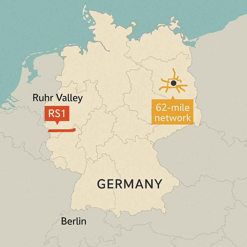 A map of germany to explian What Expats Should Know About Germany’s 2025 Bicycle Highway Expansion