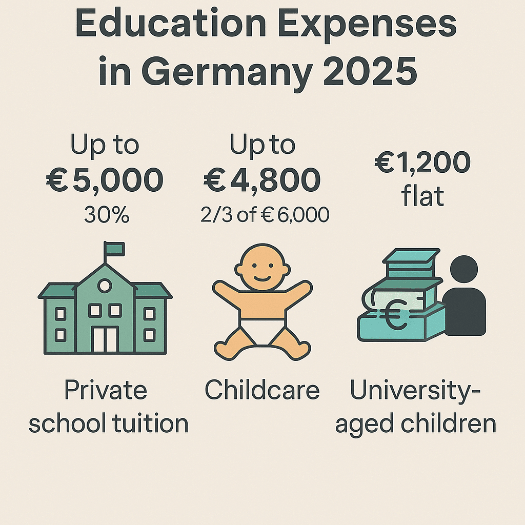 a chart of a child's education expenses