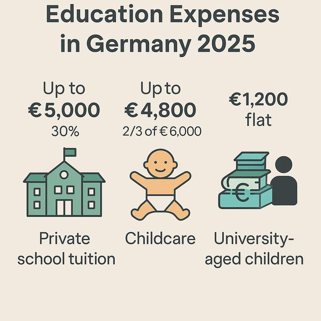 a chart of a child's education expenses